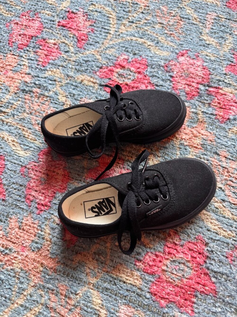 Vans authentic black sneakers (toddler)